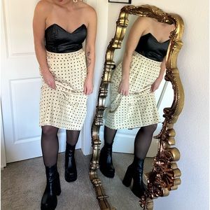 Vintage pin-up style midi skirt